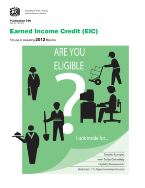 IRS Publication 596 Earned Income Credit (EIC)