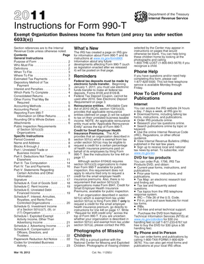 Instructions for Form 990-T