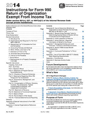 Instructions for Form 990