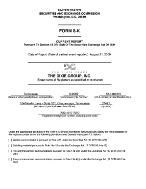 Form 8-K Sale Lease-Back Agreement - Securities and Exchange - sec