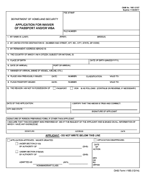US Passport and Visa Waiver Application