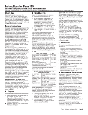 California Exempt Organization Annual Information Return