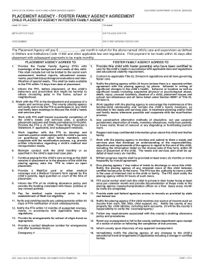 California Foster Family Agency Agreement