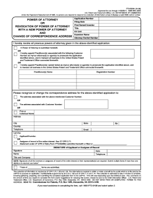 USPTO Power of Attorney Revocation Form
