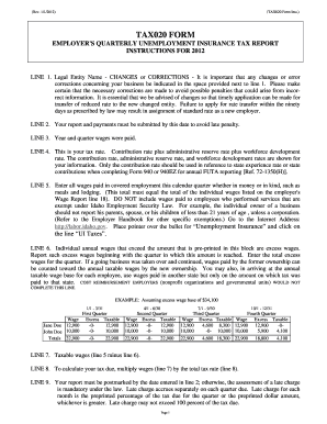 Idaho Employer's Quarterly Unemployment Insurance Tax Report