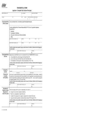 California Emancipated Minor Transmittal Form