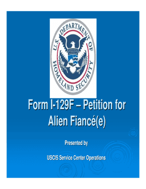 Form I-129F – Petition for Alien Fiancé(e)