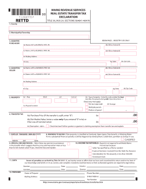 Maine Real Estate Transfer Tax Declaration