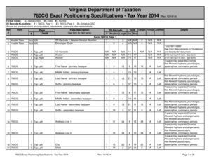 Virginia Form 760CG Tax Return