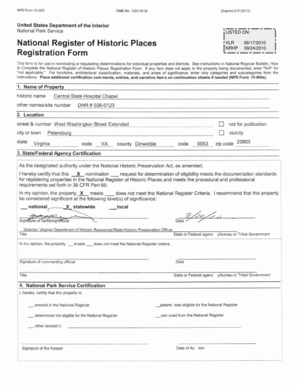 National Register of Historic Places Registration Form