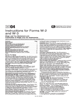 Instructions for Forms W-2 and W-3