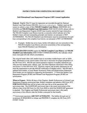 DoD Educational Loan Repayment Program Annual Application