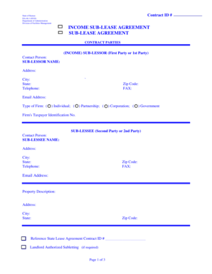 Kansas Sub-Lease Agreement
