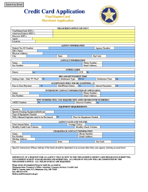 Oklahoma Merchant Credit Card Application