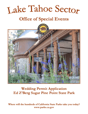 California Wedding Permit Application