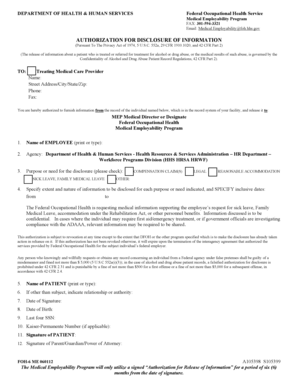 Authorization for Disclosure of Information