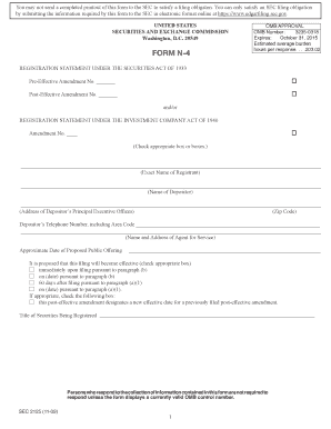 Form N-4 Registration Statement