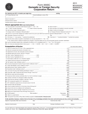 Massachusetts Form 355SC