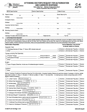 Attending Doctor's Request for Authorization and Carrier's Response C-4