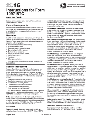 Form 1097-BTC Instructions
