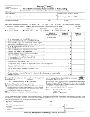 Amended Connecticut Reconciliation of Withholding
