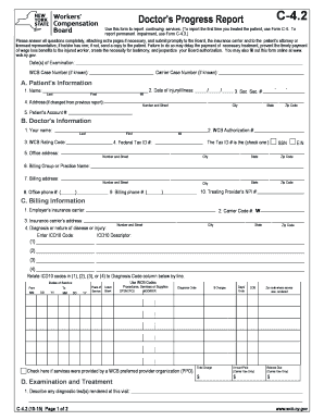 Doctor's Progress Report C-4.2