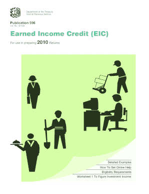 IRS Publication 596 Earned Income Credit (EIC)