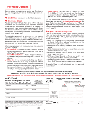 Ohio Income Tax Payment Voucher