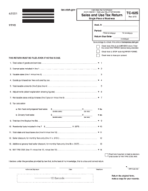 Utah Sales and Use Tax Return