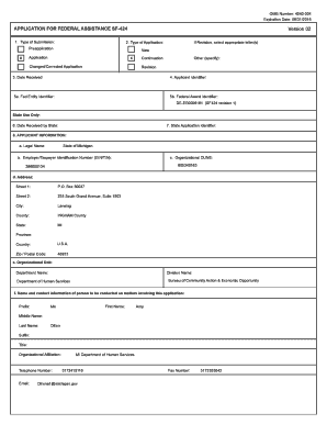 US Federal Weatherization Assistance Program Application