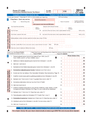 Connecticut Resident Income Tax Return