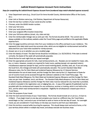 Judicial Branch Expense Account Form