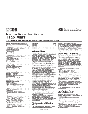 Instructions for Form 1120-REIT