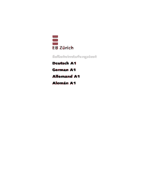 German A1 Self-Assessment Test