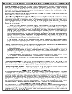 SF 180 Request for Military Records