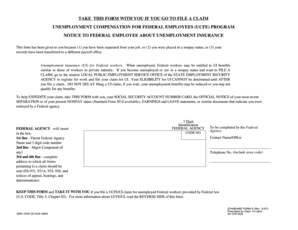 Unemployment Compensation for Federal Employees Form