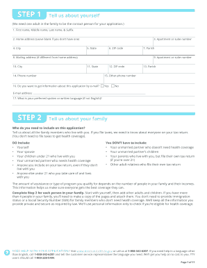 Louisiana Health Coverage Application