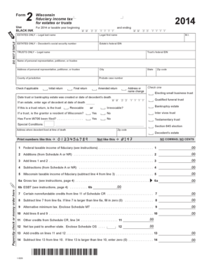 Wisconsin Fiduciary Income Tax Form 2
