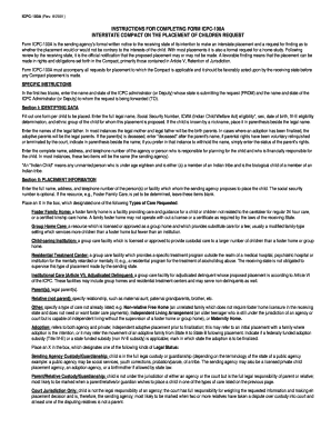 Interstate Compact on the Placement of Children Request Form