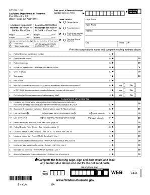Louisiana Corporation Income Tax Return