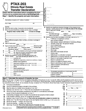 Illinois Real Estate Transfer Declaration