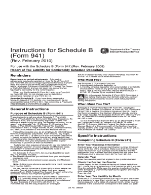 Instructions for Schedule B (Form 941)