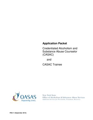Credentialed Alcoholism and Substance Abuse Counselor Application