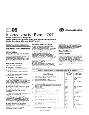 Instructions for Form 4797