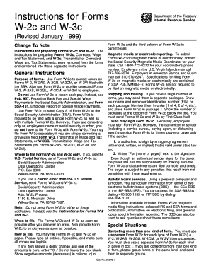 W-2c and W-3c Correction Forms