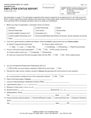 Kansas Employer Status Report