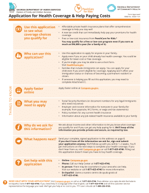 Georgia Health Coverage Application