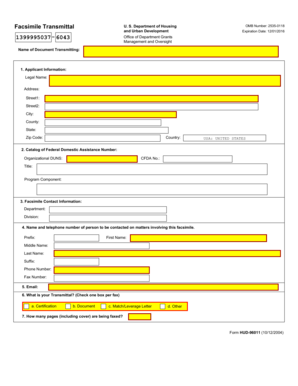 Facsimile Transmittal Form