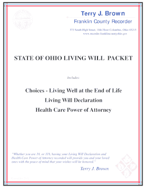 Ohio Living Will Packet