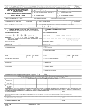 USDA Veterinary Accreditation Application